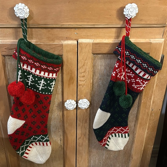 Wondershop Christmas Knit Hanging Stockings - Set of 2 - Picture 1 of 7